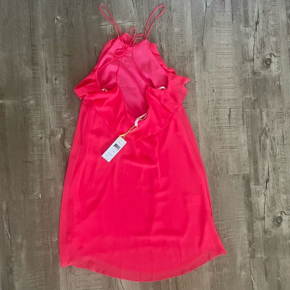 NWT BCBGeneration Halter Ruffle Dress - Picture 3 of 8
